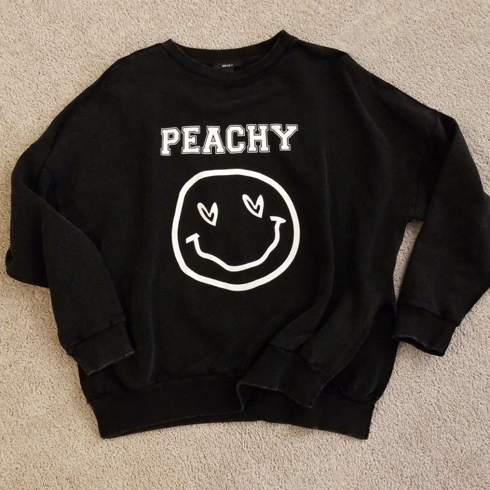 Distressed washed sweatshirt